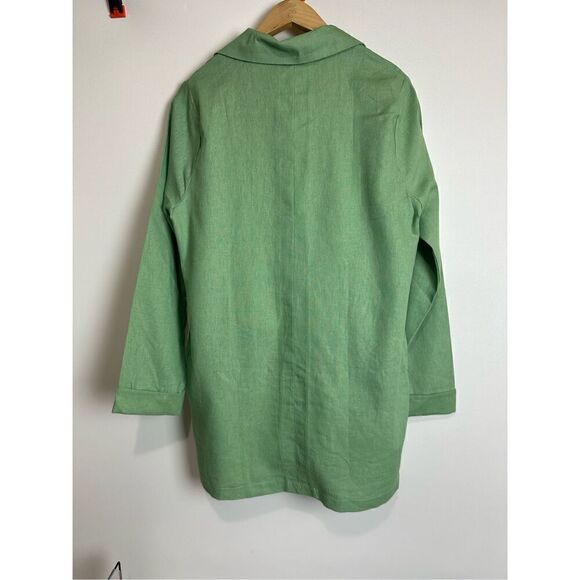 Sage green linen short set - Picture 4 of 9